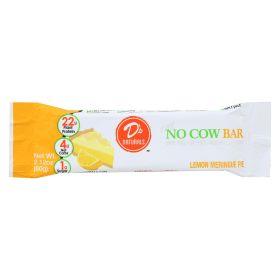 D's Naturals The No Cow Bar Lemon Meringue Pie Protein Bar - Case Of 12 - 2.12 Oz