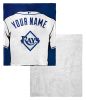 [Personalization Only] OFFICIAL MLB Jersey Personalized Silk Touch Sherpa Throw Blanket - Rays