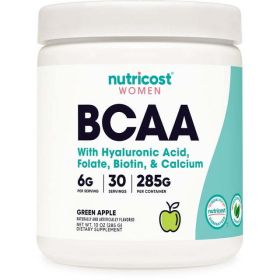 Nutricost BCAA for Women Supplement, Green Apple, 30 Servings