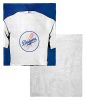 [Personalization Only] OFFICIAL MLB Jersey Personalized Silk Touch Sherpa Throw Blanket - Dodgers