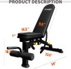 IFAST Adjustable Strength Training Bench Press Home Full Body Workout Foldable Weight Benches Gym Multi-functional Fitness Dumbbell Chair