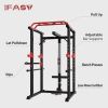 Multi-functional Power Cage,Home Adjustable Pullup Squat Rack 1000Lbs Capacity Comprehensive Fitness Barbell Rack