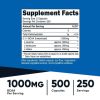 Nutricost BCAA 1000mg, 500 Capsules (250 Serv), Branched Chain Amino Acids