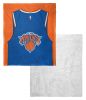 [Personalization Only] OFFICIAL NBA Jersey Silk Touch Sherpa Throw Blanket - Knicks