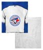 [Personalization Only] OFFICIAL MLB Jersey Personalized Silk Touch Sherpa Throw Blanket - Blue Jays