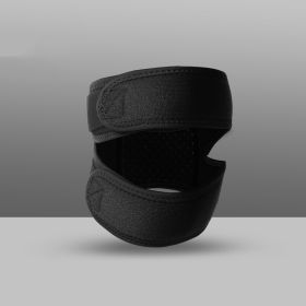 1pc Adjustable Sports Patella Pad Knee Support Brace For Men And Women (Color: Black)