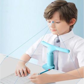 Sitting Posture Corrector; Anti-hunchback; Anti-bow Correction; Cervical Vertebra; Anti-neck Forward; Suitable For Primary School Children; Reading An (Material: ABS, Color: Blue)