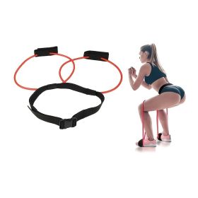 1pc Exercise Bounce Trainner; Slip-on Resistance Band For Home Fitness Training (Color: Black)