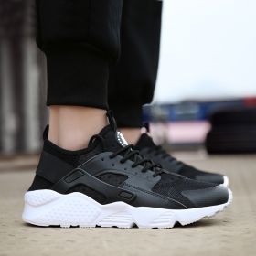 High Quality Unisex White Sneakers Breathable Men Mesh Spring New Cozy Tennis Lightweight Summer Casual Shoes Outdoor Flat Women (Color: Black White, size: 36)