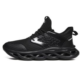 Men Sport Running Shoes Breathable Walking Jogging Sneakers Mens Training Sneakers Comfortable Athletic Trainers Chaussure Homme (Color: Black, size: 39)