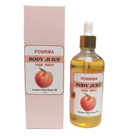 Body Juice Oil Vanilla, Body Juice Oil Cake, Body Juice Oil Peach Perfect, Body Juice Oil 120ml Hand Crafted Body Oil For WomenHydrating And Moisturiz (Style: Peach)