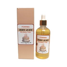 Body Juice Oil Vanilla, Body Juice Oil Cake, Body Juice Oil Peach Perfect, Body Juice Oil 120ml Hand Crafted Body Oil For WomenHydrating And Moisturiz (Style: Birthday cake)