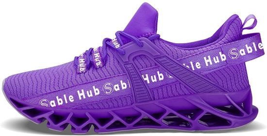 Sable Hub Women Running Shoes Athletic Tennis Walking Non Slip Blade Style Sneakers | Women Casual Shoes (Color: Purple, size: 41)