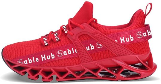 Sable Hub Women Running Shoes Athletic Tennis Walking Non Slip Blade Style Sneakers | Women Casual Shoes (Color: Red, size: 41)