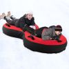 80" 2-Person Inflatable Snow Sled for Kids and Adults