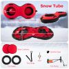 80" 2-Person Inflatable Snow Sled for Kids and Adults