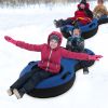 80" 2-Person Inflatable Snow Sled for Kids and Adults