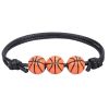 Sports Theme Charm Bracelets; Basketball Football Baseball Volleyball Bracelet Adjustable Inspirational Sports Beads Ball Bracelet With Charm For Teen